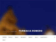 Tablet Screenshot of farmaciaromero-sevilla.com